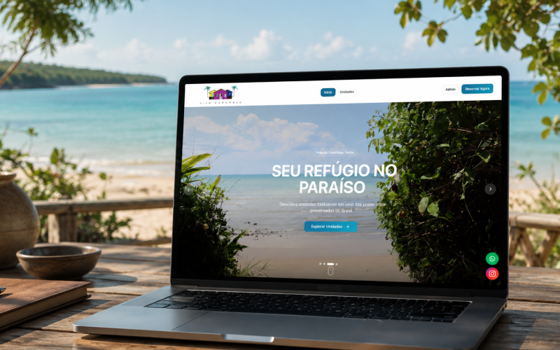 Motor de reservas sincronizado com Airbnb: caso Vila Corumbau